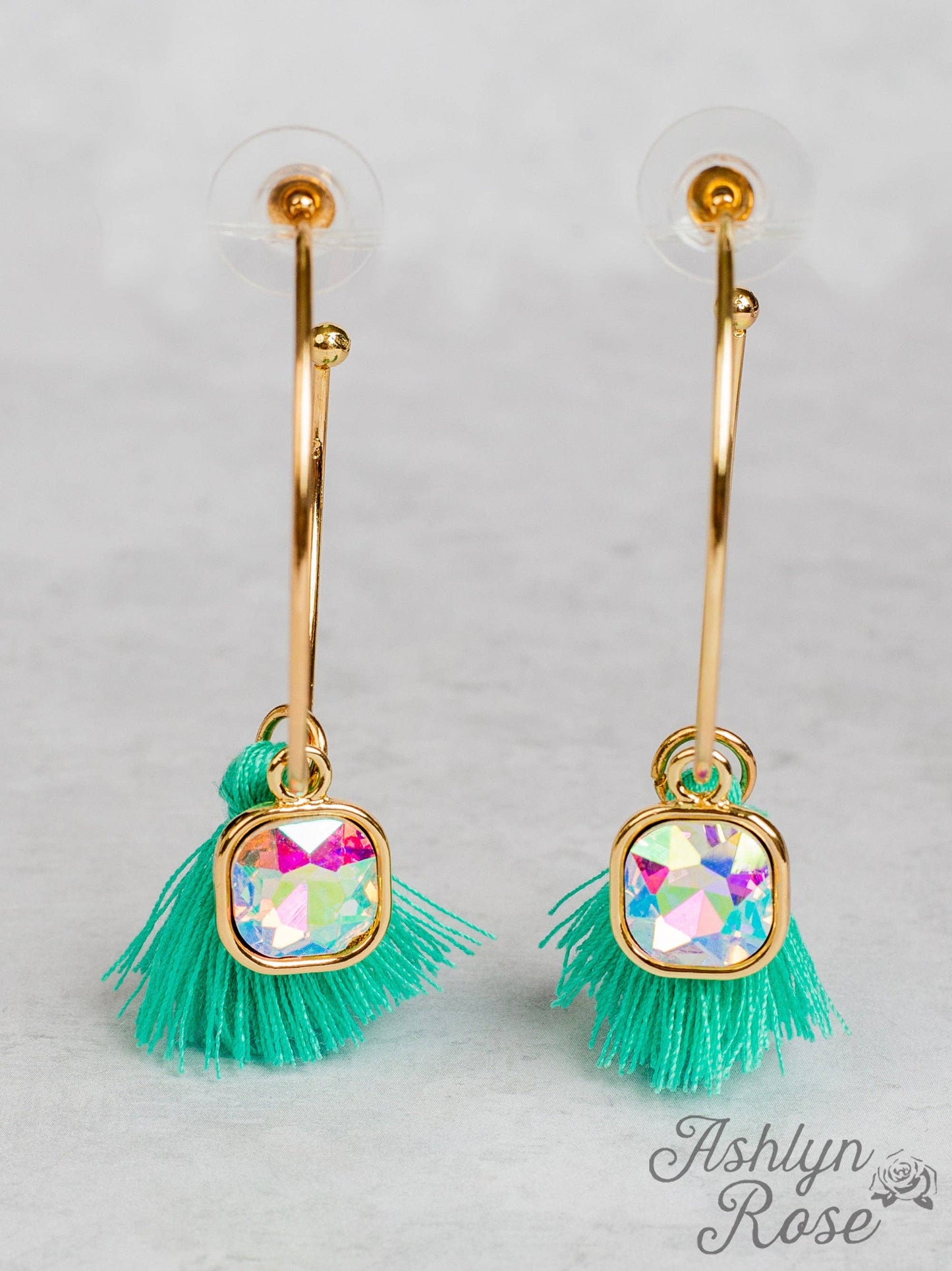 Tassel Me Pretty Earrings- Turquoise