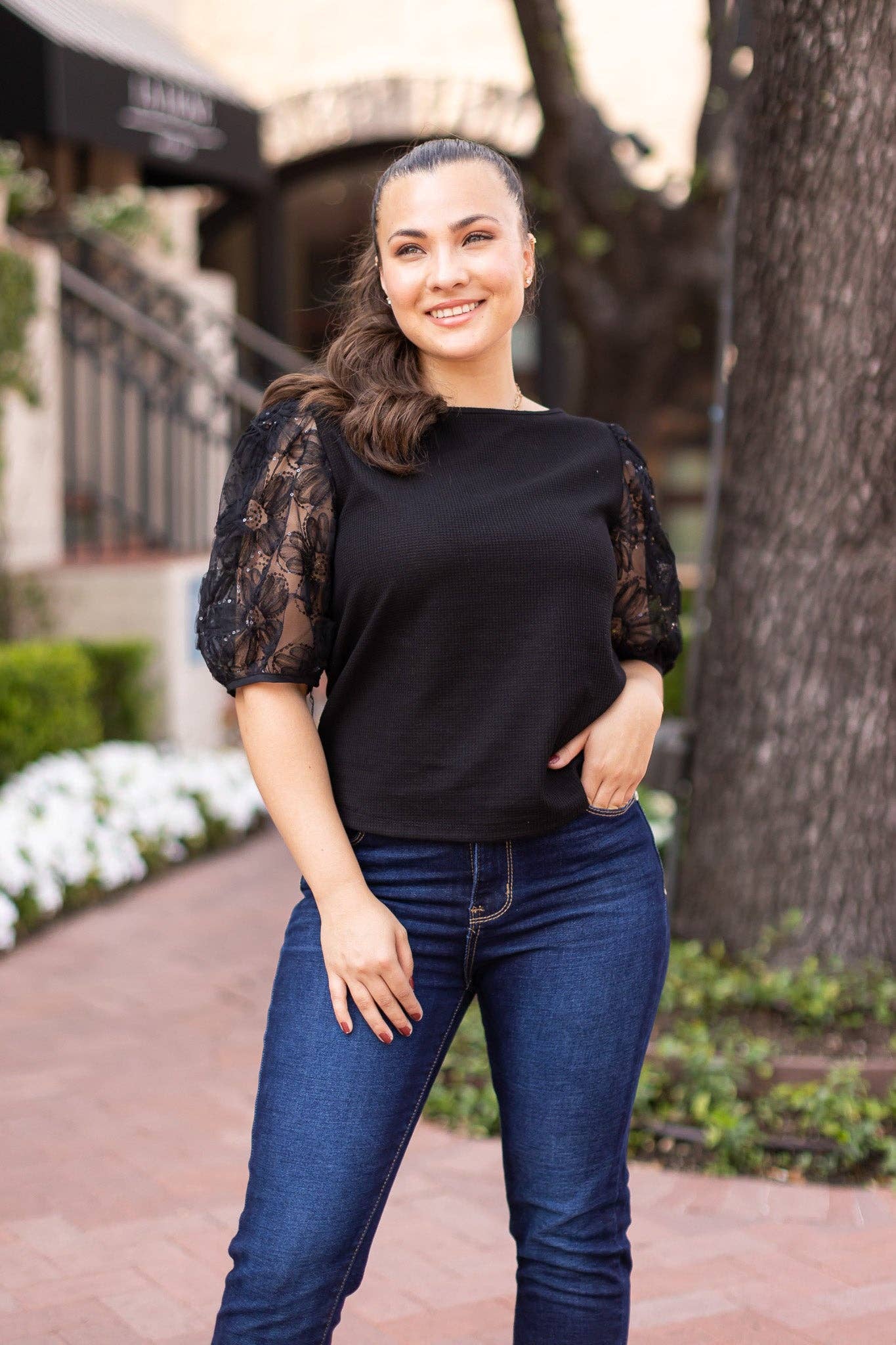 The Sparkle Sleeve Top