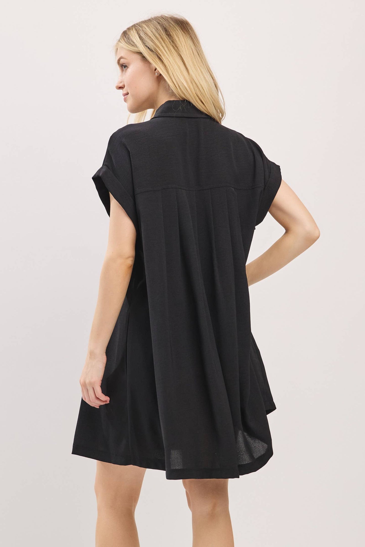 Button Front Airflow Shirt Dress