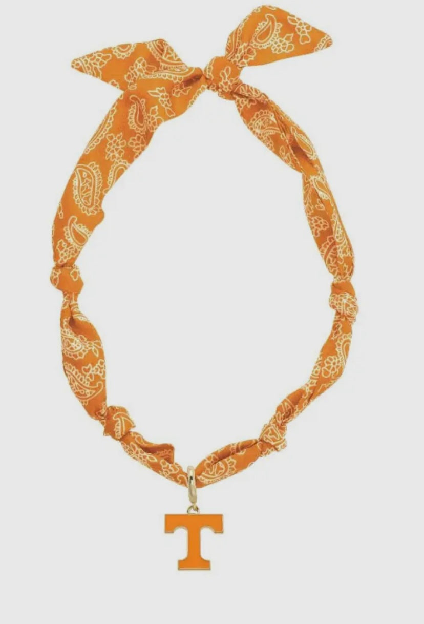 Tennessee Vols Logo Scarf Necklace- PREORDER