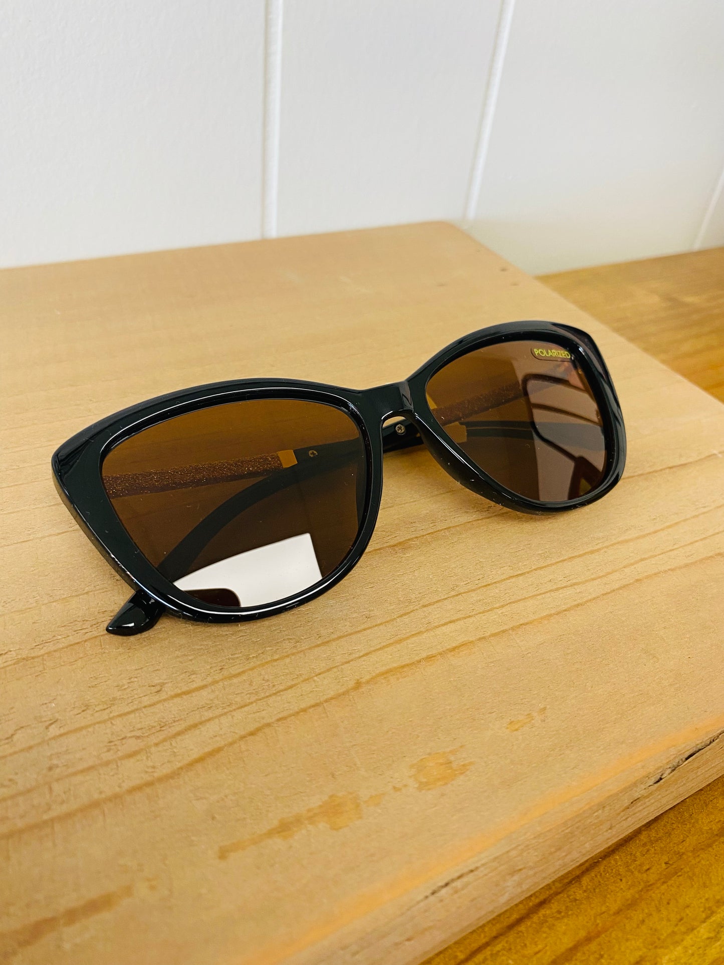 The Elyse • Black and Rose Gold Sunglasses • Mary Square