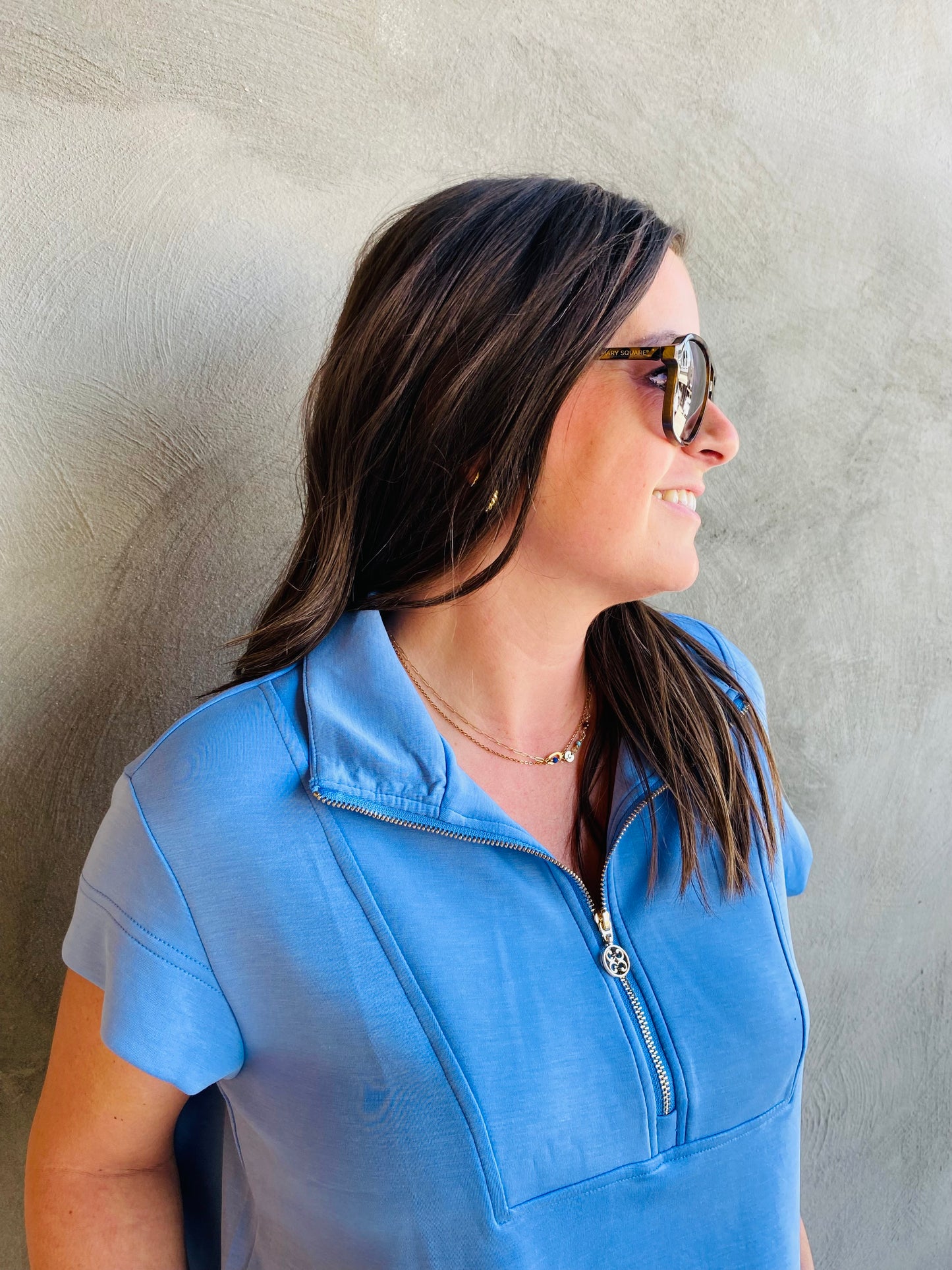 Mary Square Stephie Blue Set