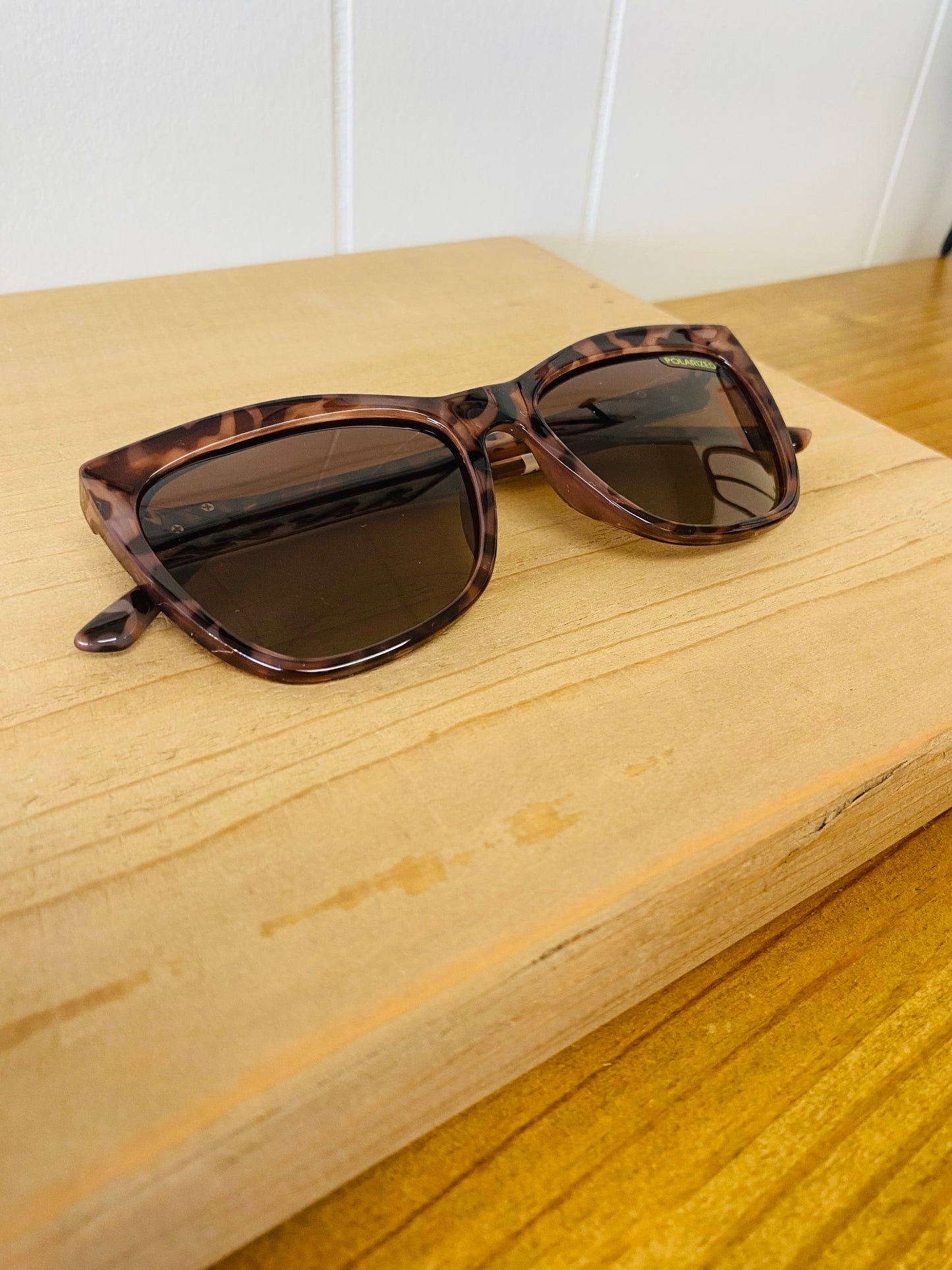 The Kelly • Brown Tortoise Shell Sunglasses • Mary Square