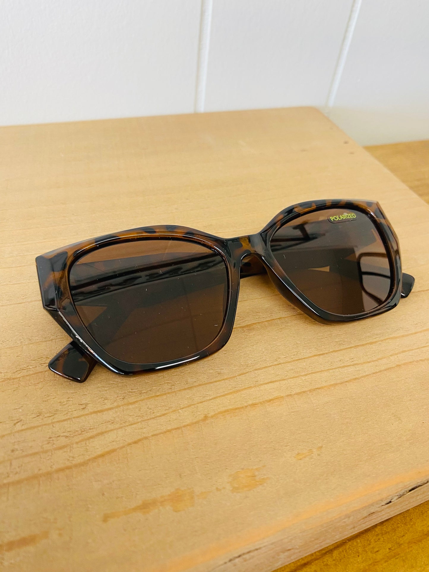 The Katie • Brown Tortoise Sunglasses • Mary Square