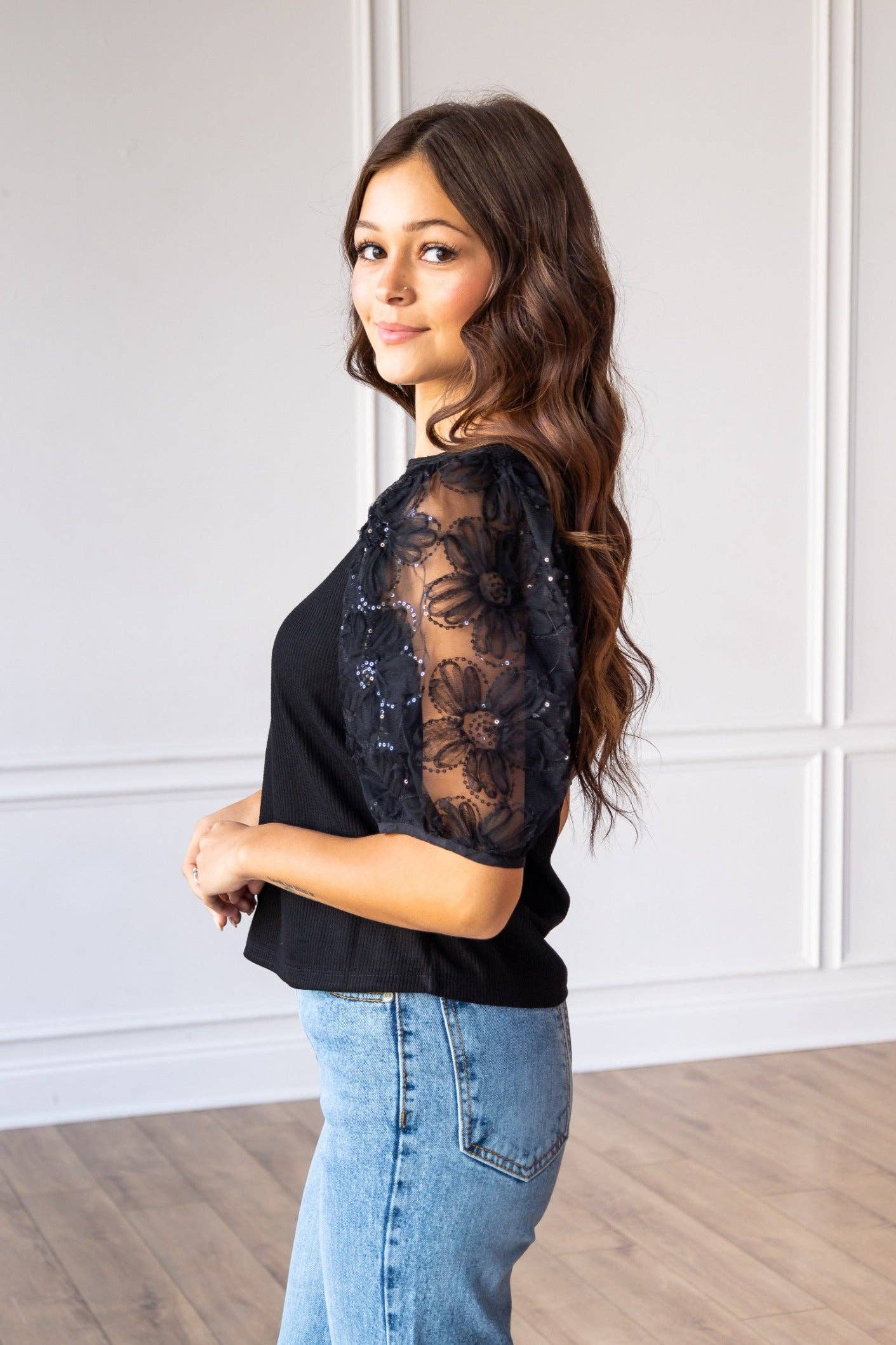 The Sparkle Sleeve Top