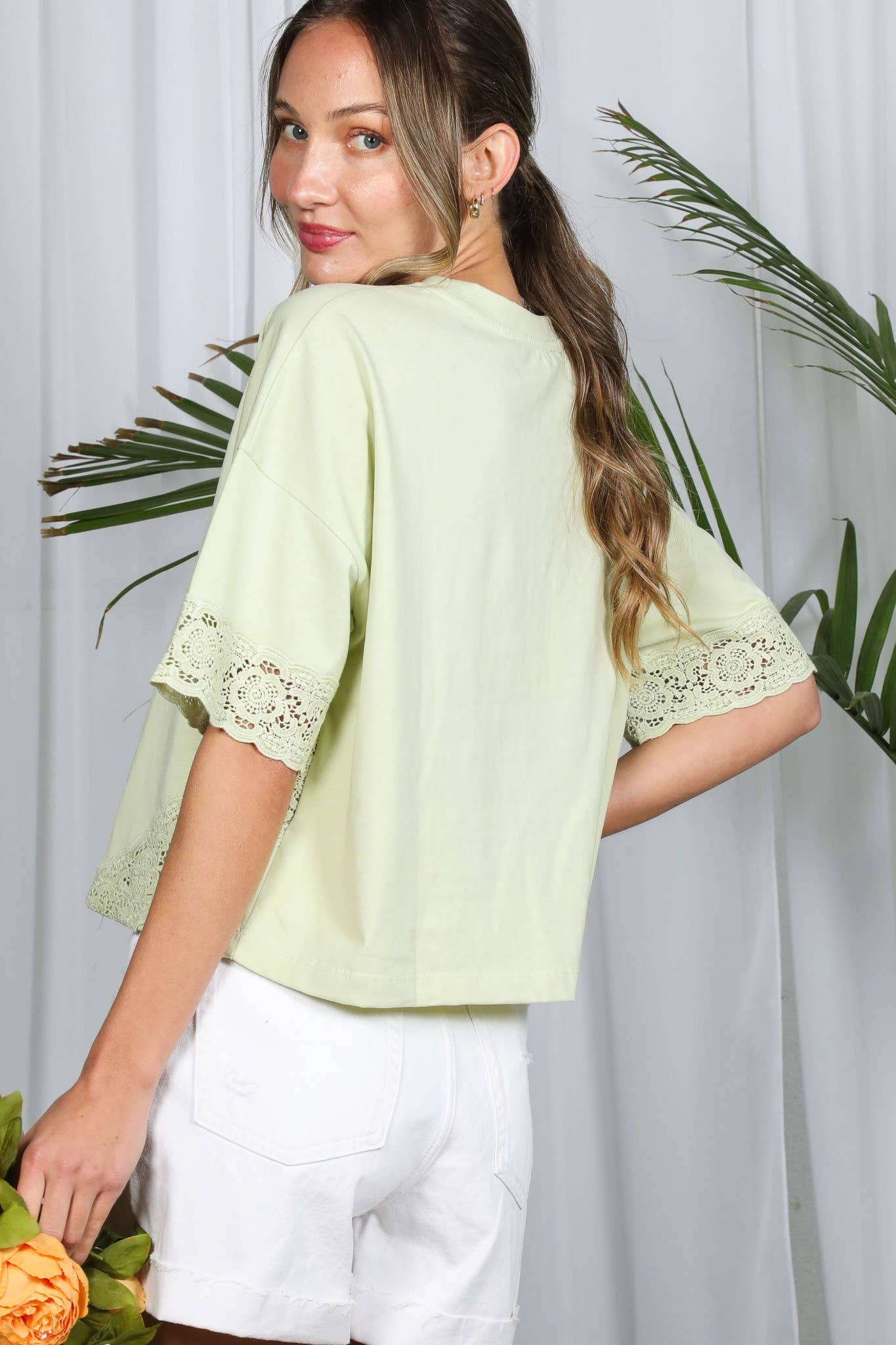 Lace Trim Tee