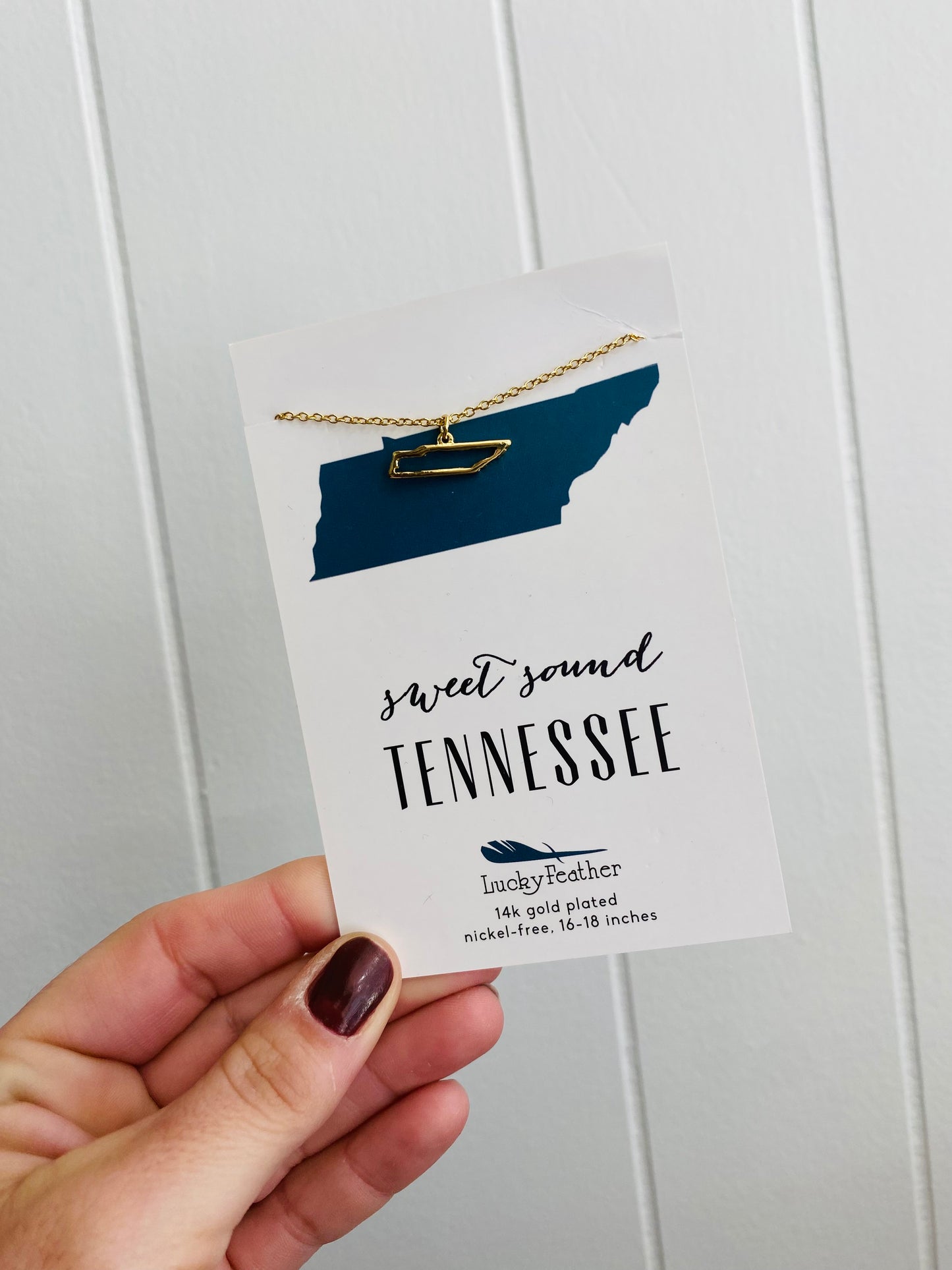 Tennessee State Necklace