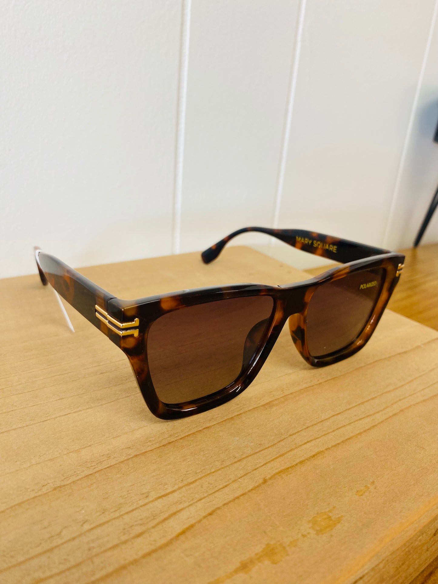 The Jordan • Brown Tortoise Shell Sunglasses • Mary Square