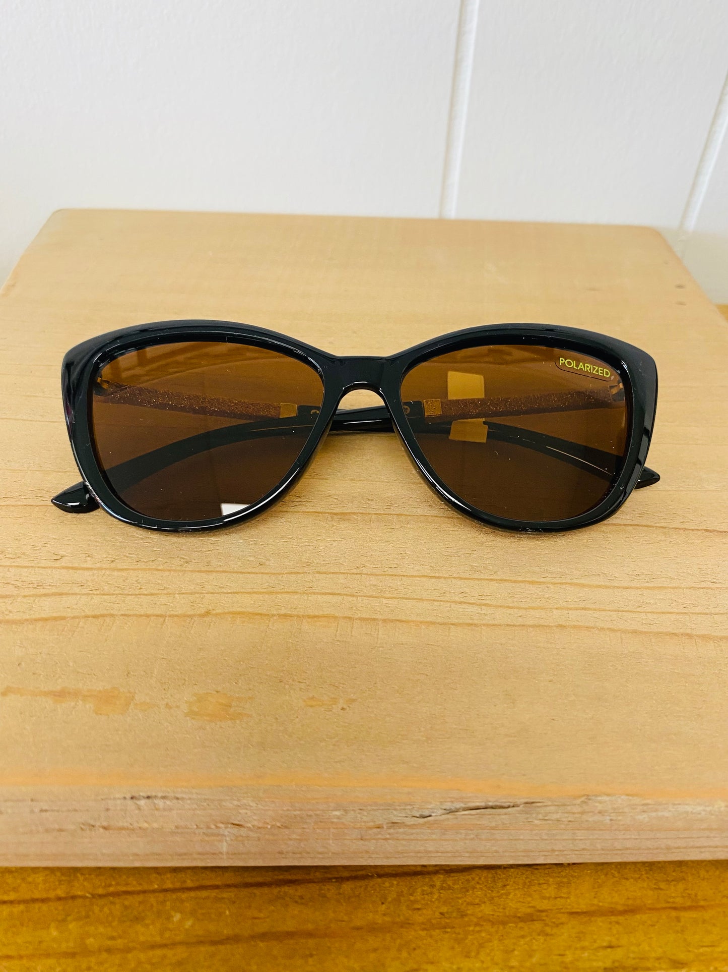 The Elyse • Black and Rose Gold Sunglasses • Mary Square