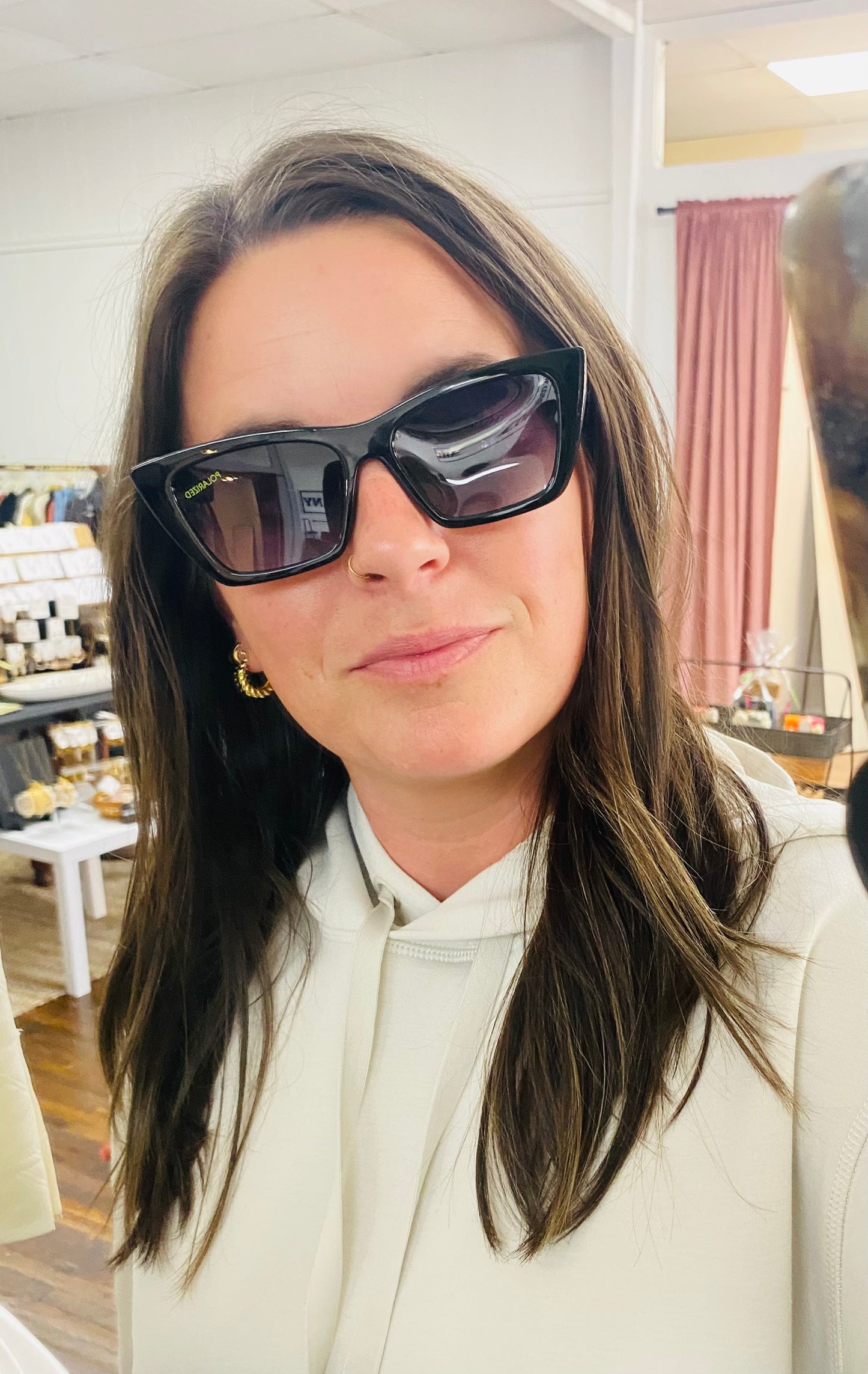 The Emma • Black Sunglasses • Mary Square