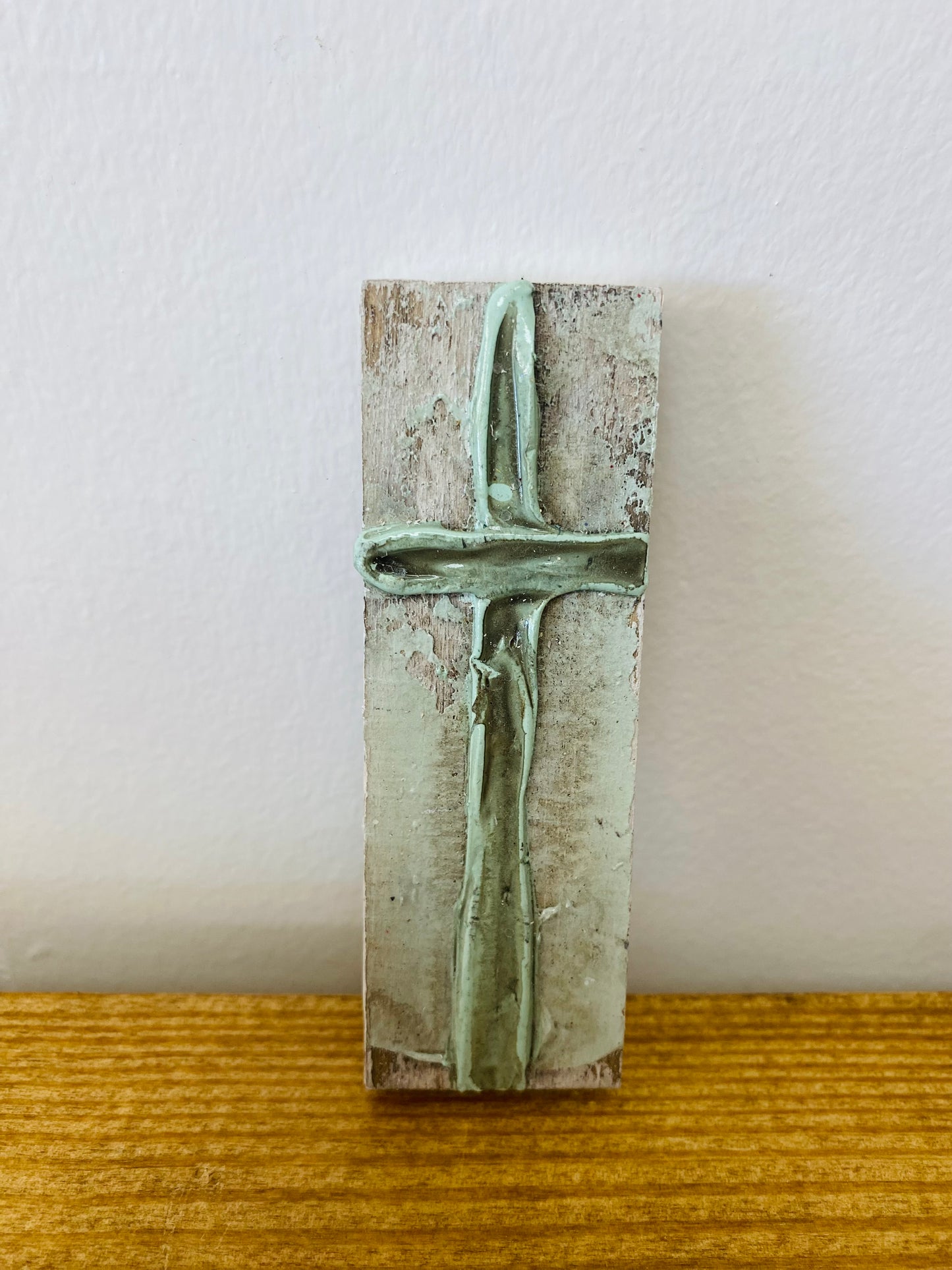 Wooden Hand Painted Magnets- Cross - by Susan Hood