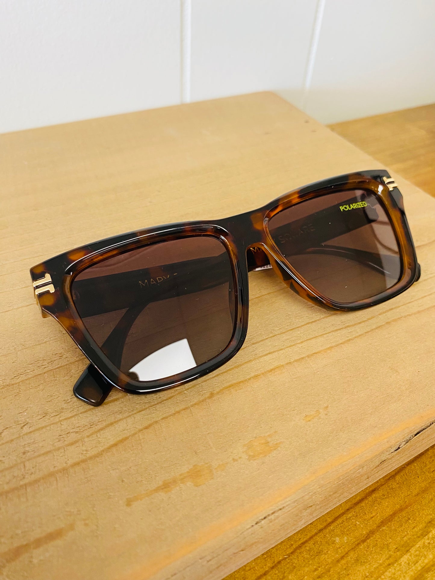 The Jordan • Brown Tortoise Shell Sunglasses • Mary Square