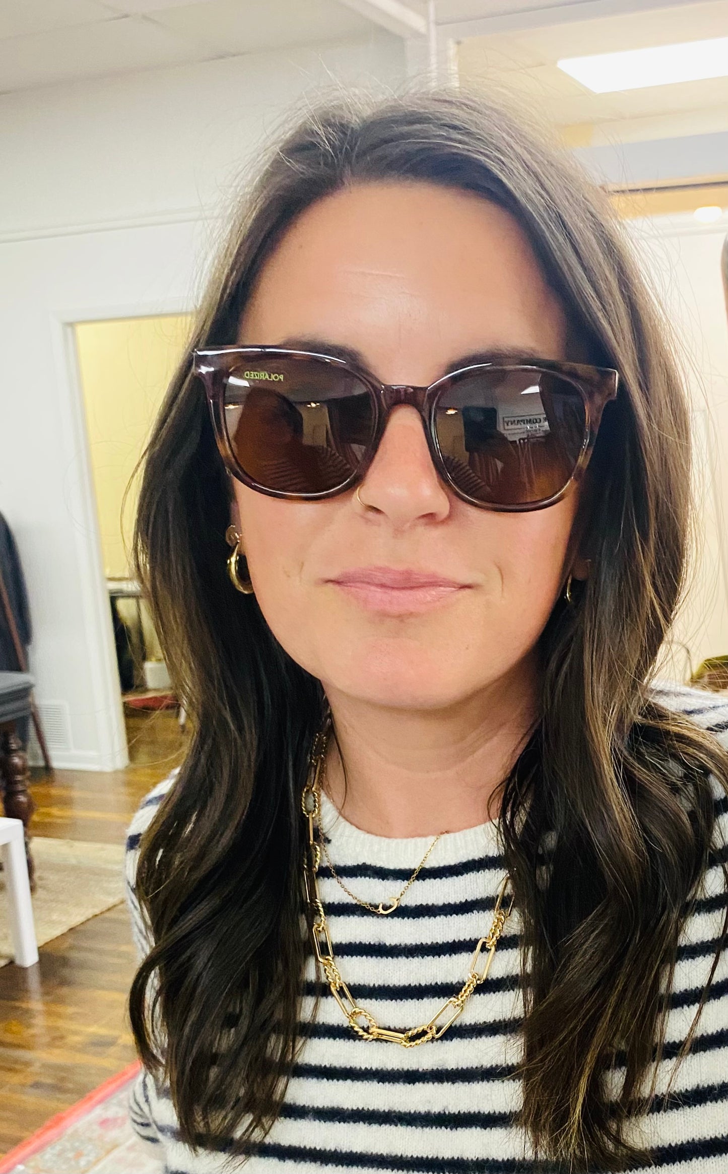 The Samantha • Brown Tortoise Sunglasses • Mary Square