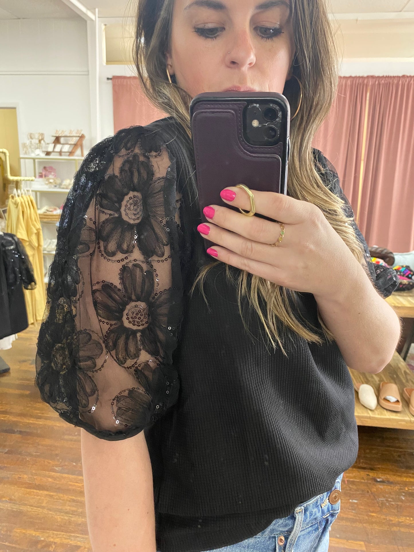 The Sparkle Sleeve Top
