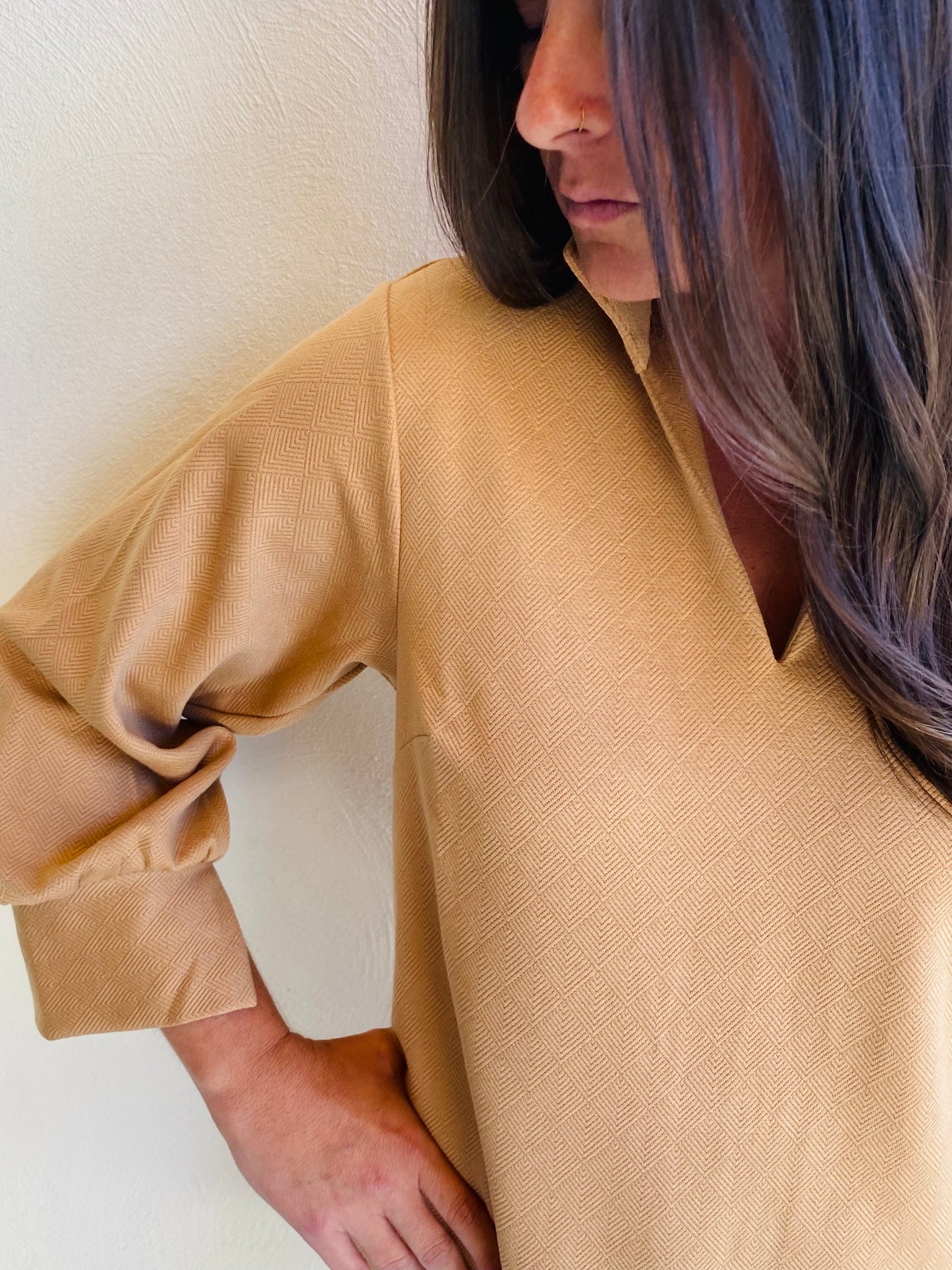 Mary Square Hadley Latte Dress