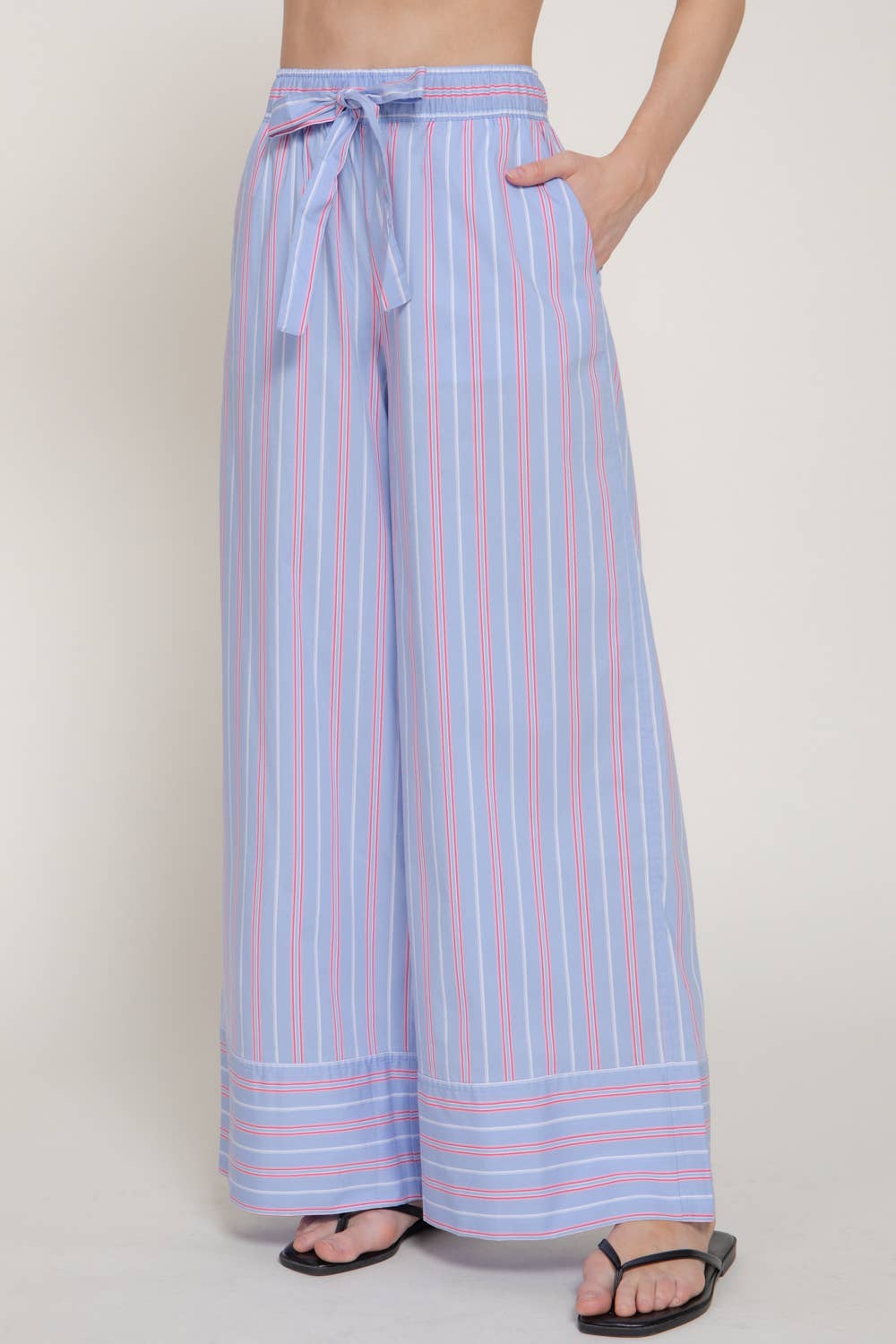 Striped Wide Leg Pants