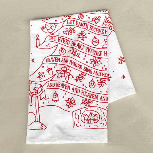 Joy to the World Christmas Tea Towel