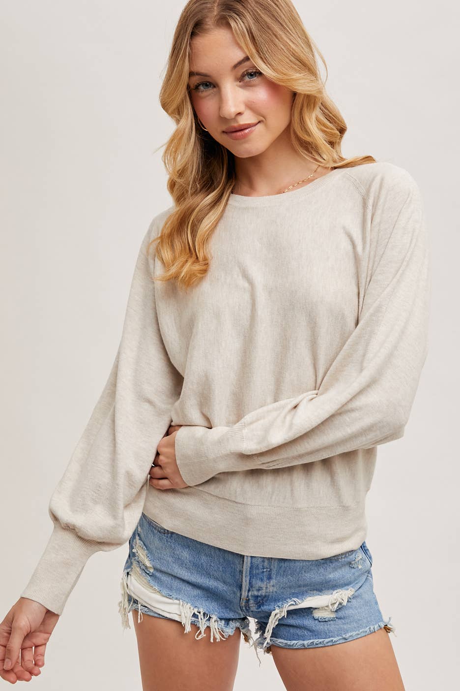 Lightweight Knit Sweater Pullover | Soft Everyday Layering Top