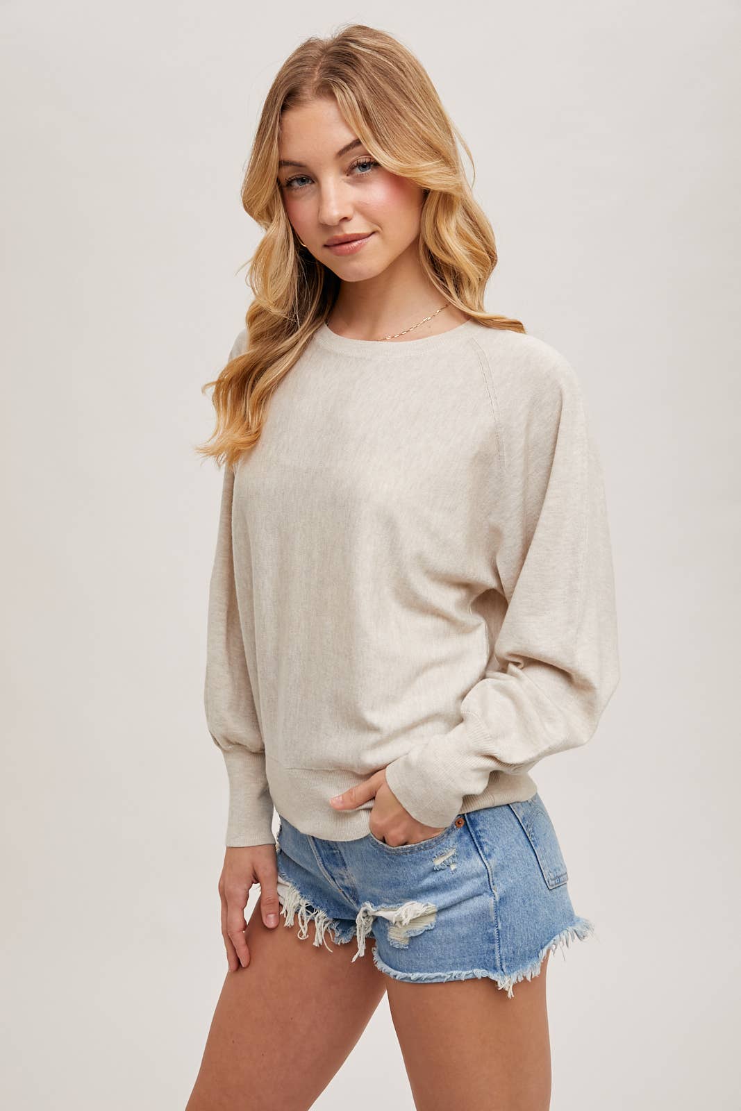 Lightweight Knit Sweater Pullover | Soft Everyday Layering Top