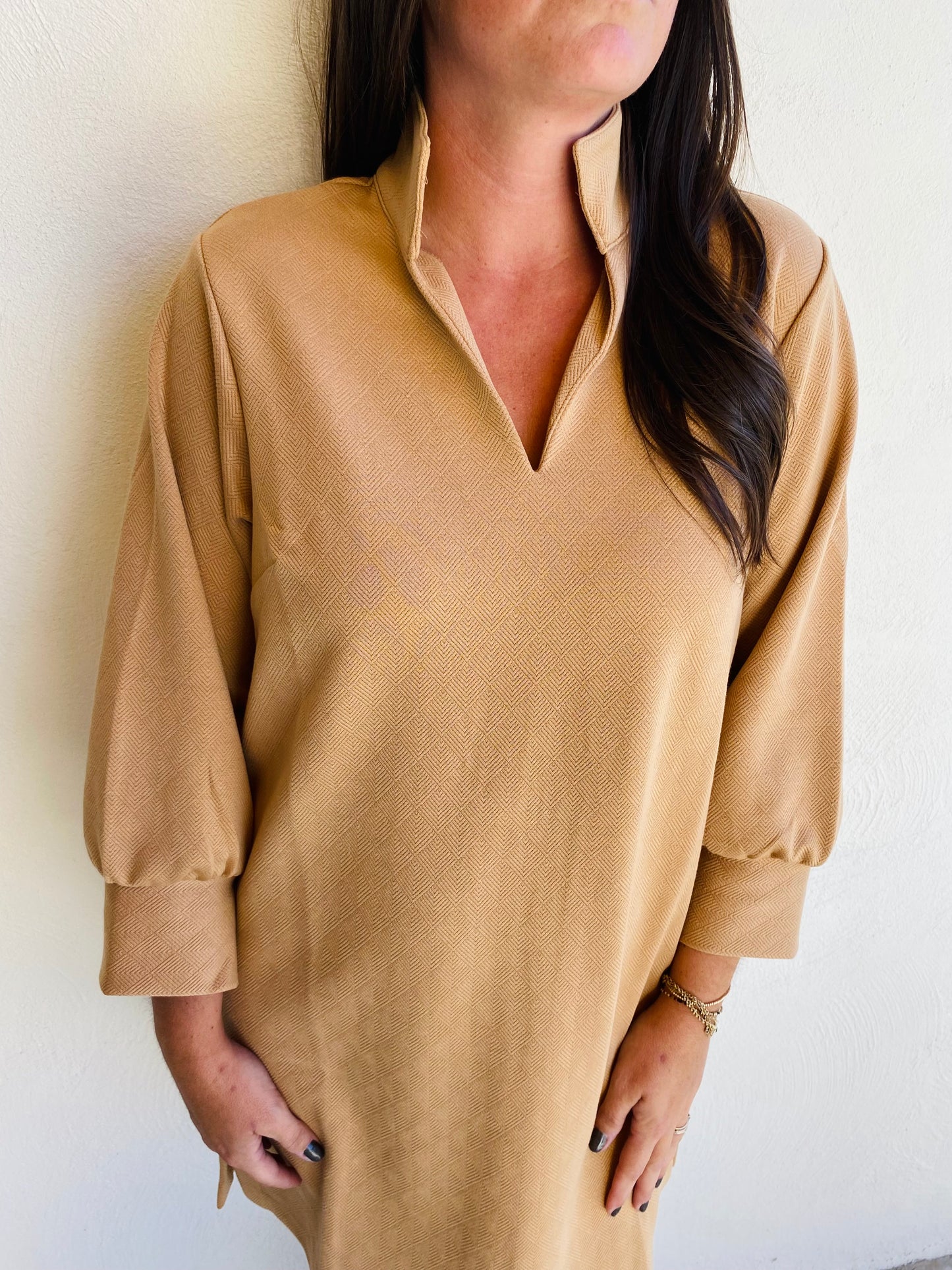 Mary Square Hadley Latte Dress