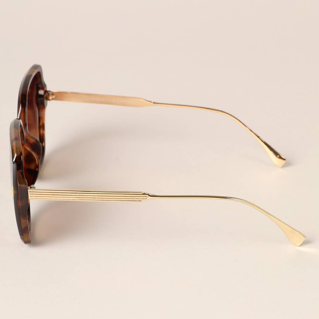 Women's Oversized Rounded Frame Sunglasses