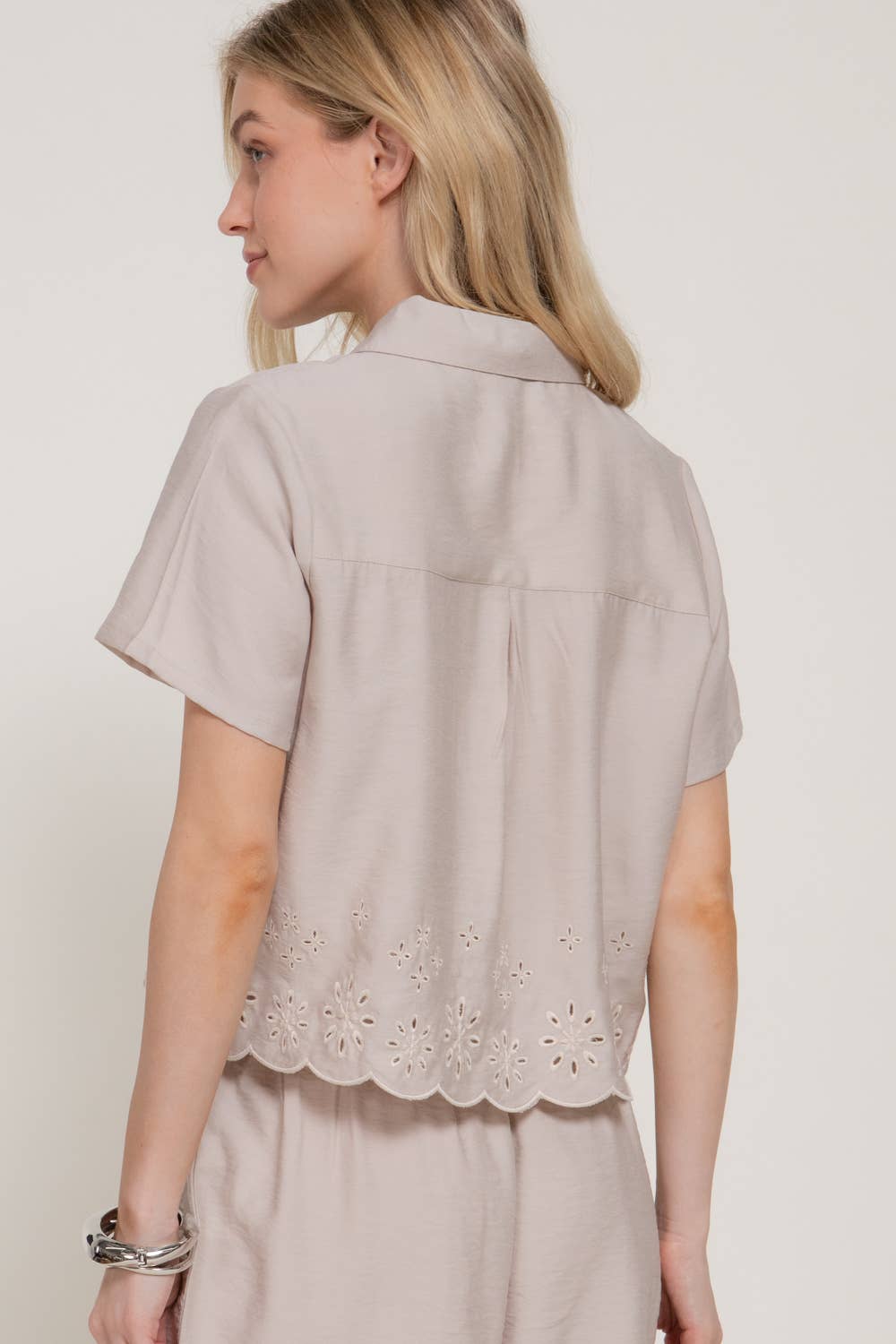 Sweet Escape Eyelet Top