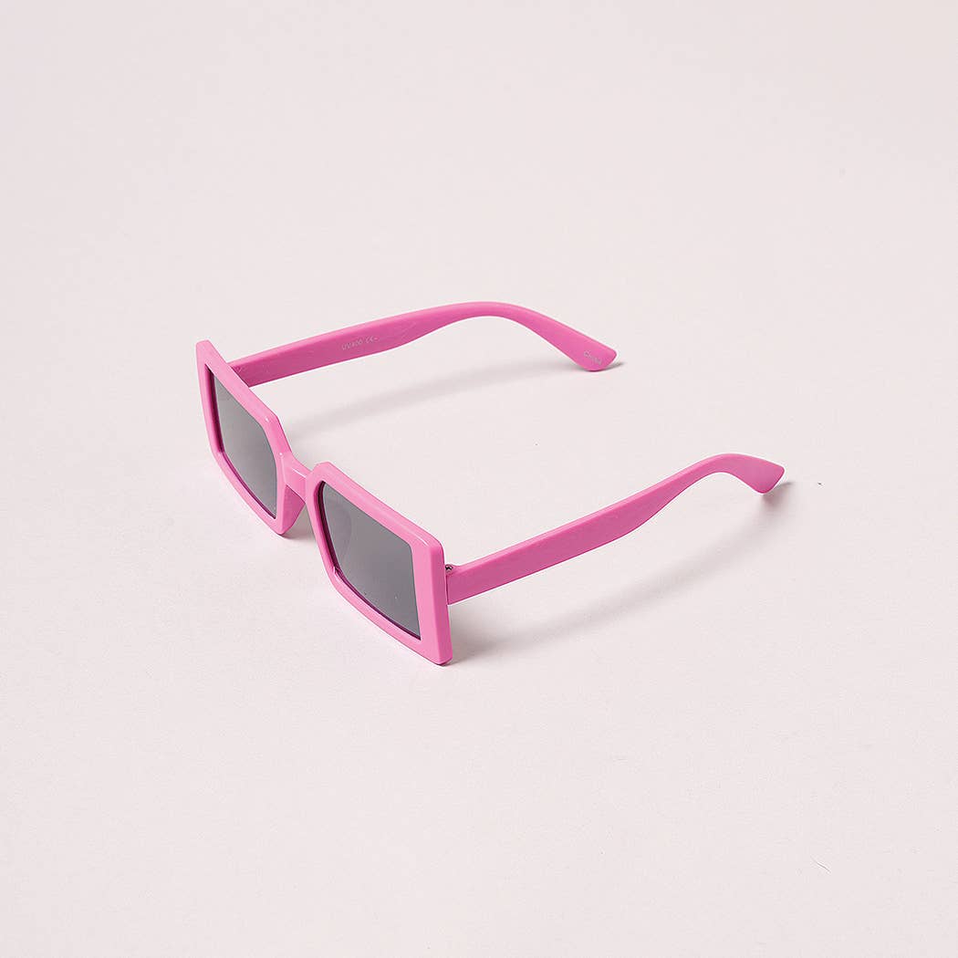 Kid's Vibrant Rectangle Fashion Sunglasses