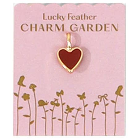 Red Heart Charm- Gold