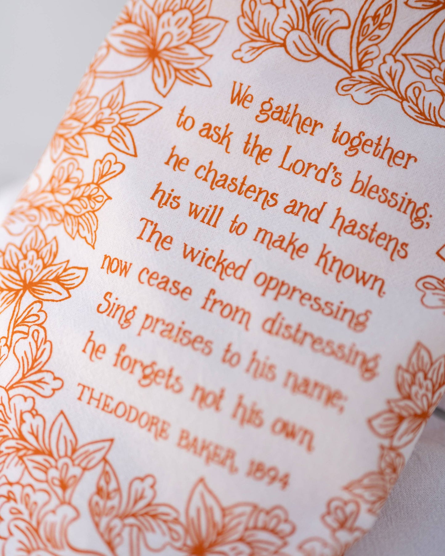 "We Gather Together" Hymn Tea Towel