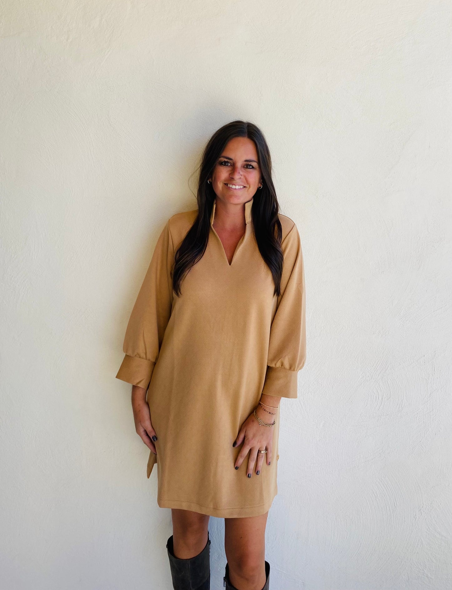 Mary Square Hadley Latte Dress