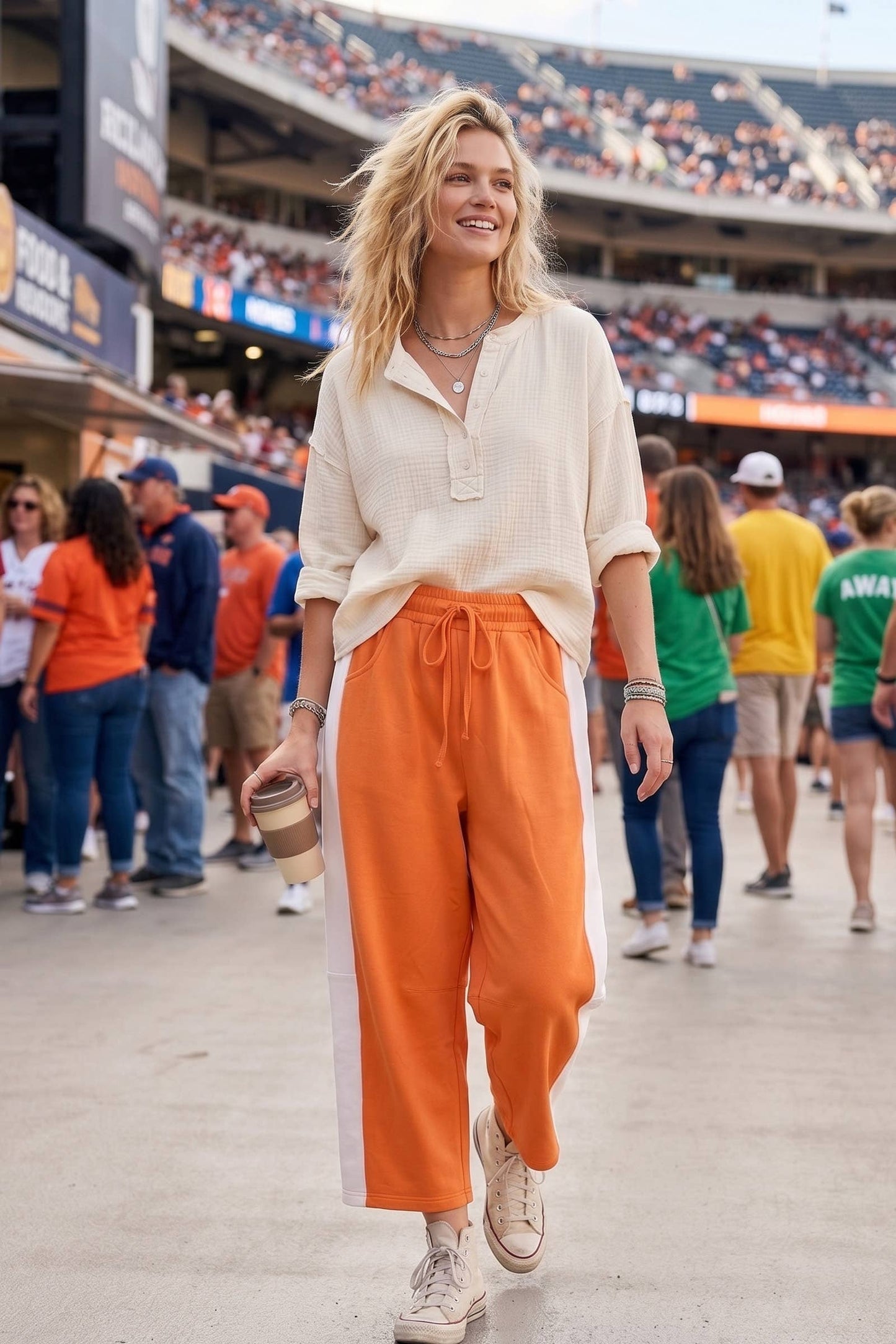 Scuba Side Panel Gameday Relaxed Barrel Pants