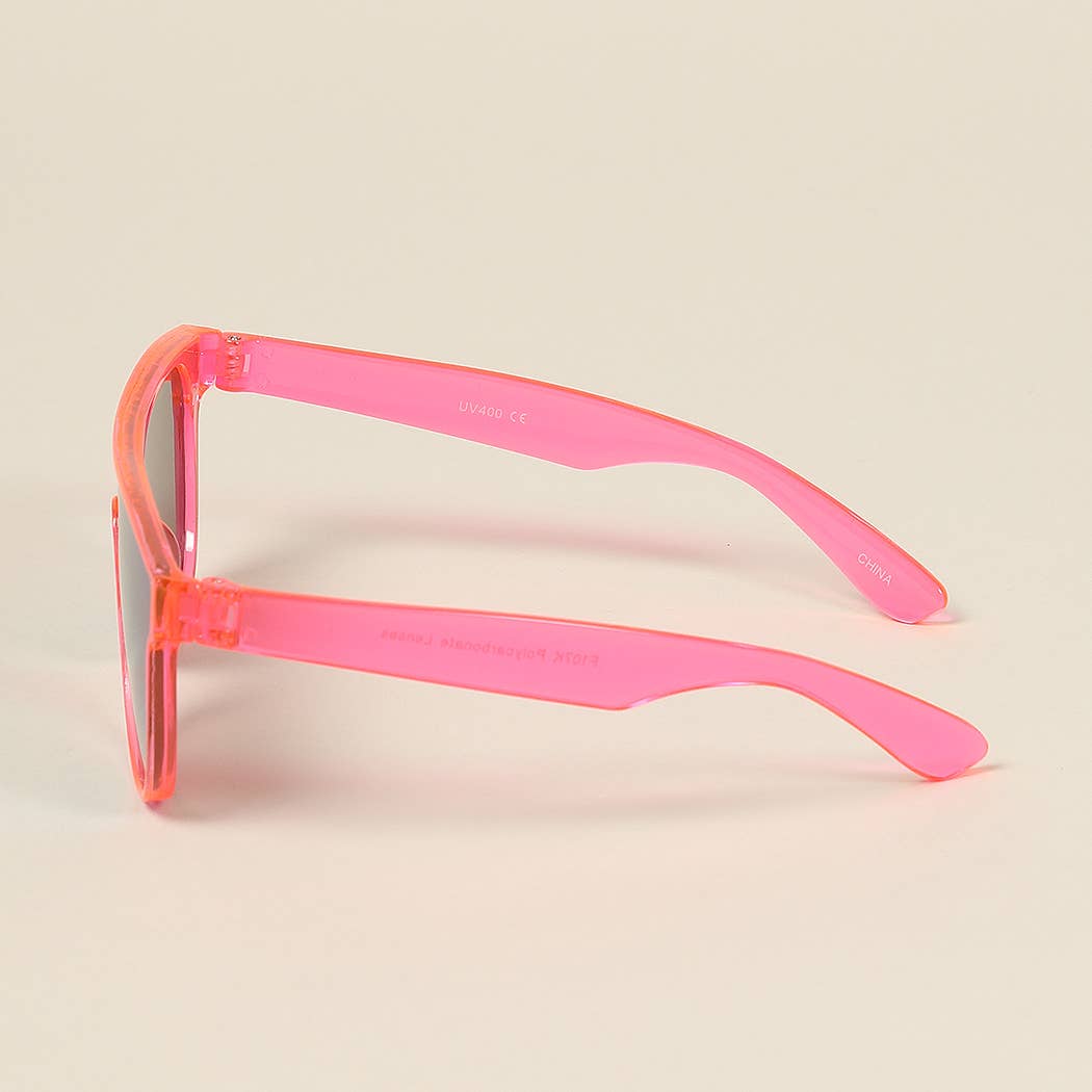 Kid's Flat Top Square Frame Sunglasses