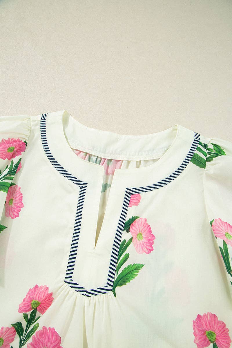 Floral Embroidered Babydoll Dress