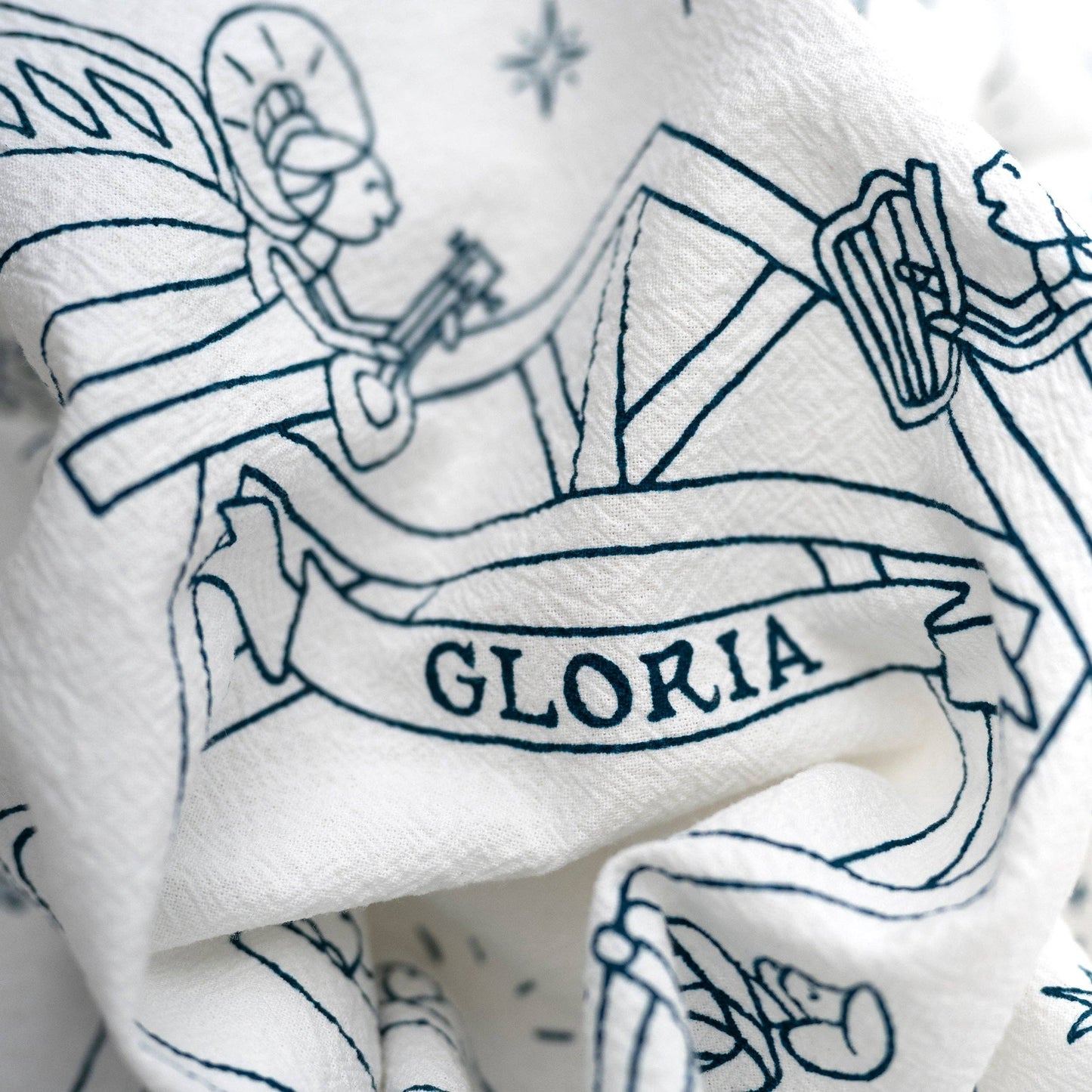 Nativity Christmas Tea Towel