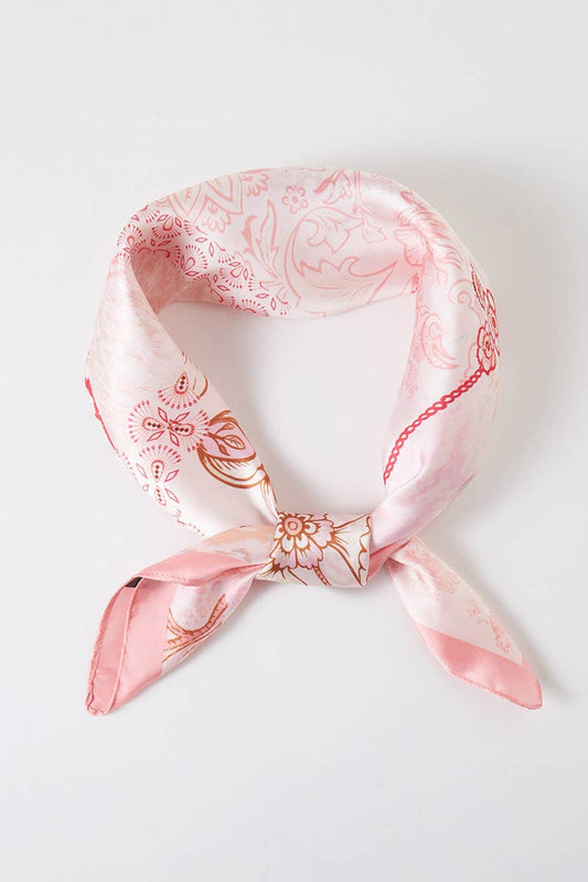Abstract Floral Print Bandana: PK