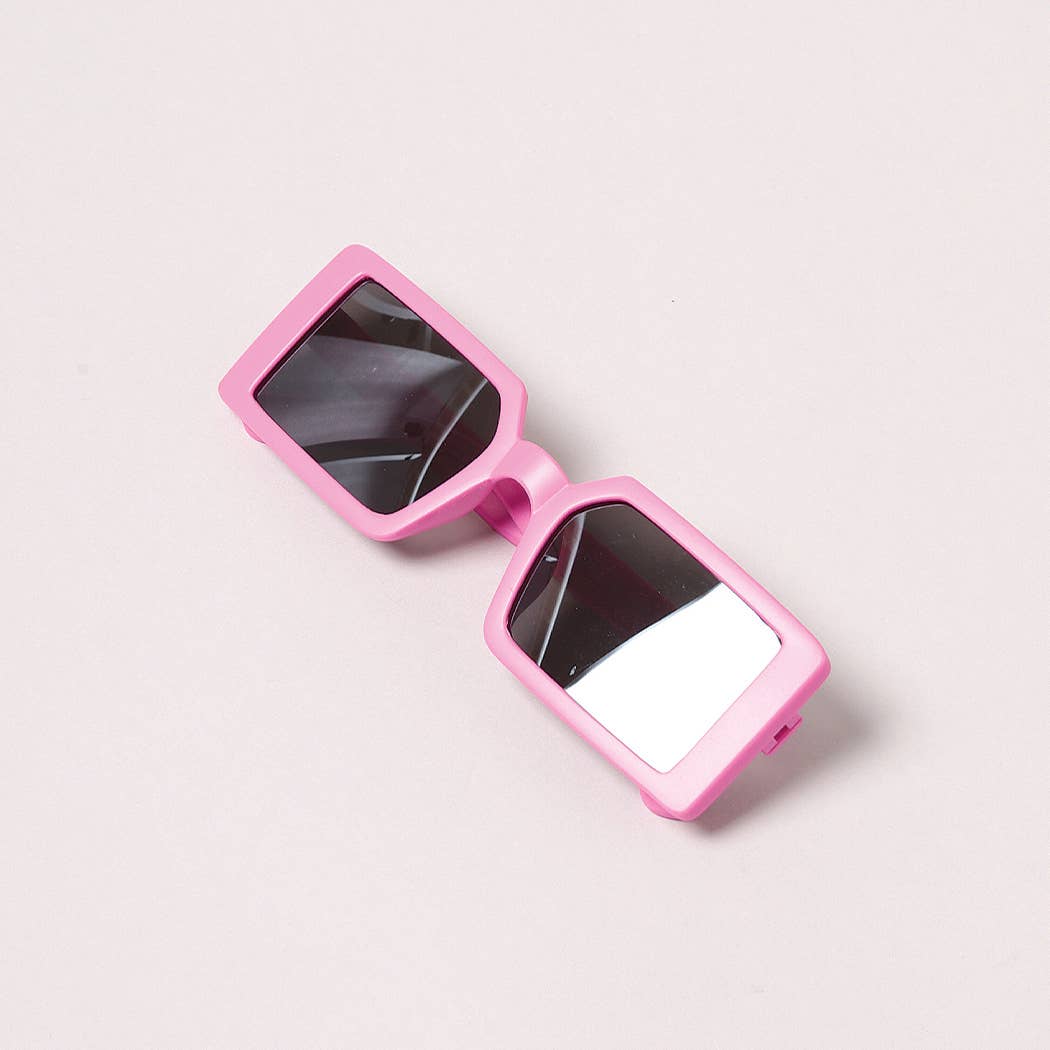 Kid's Vibrant Rectangle Fashion Sunglasses