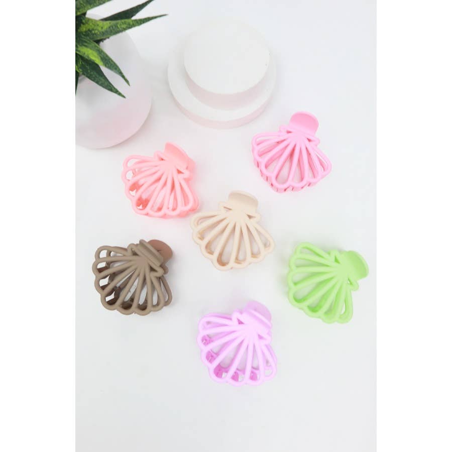 Matte Seashell Hair Claw- Assorted Colors