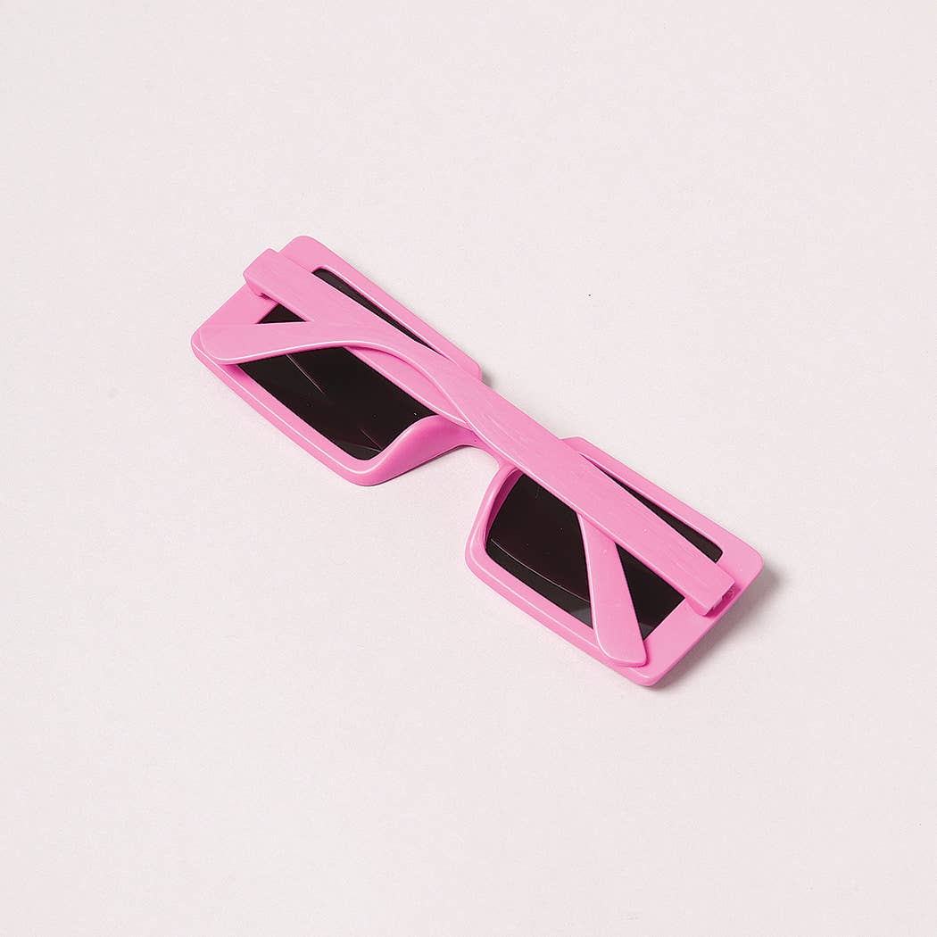 Kid's Vibrant Rectangle Fashion Sunglasses