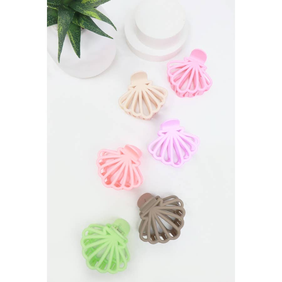 Matte Seashell Hair Claw- Assorted Colors