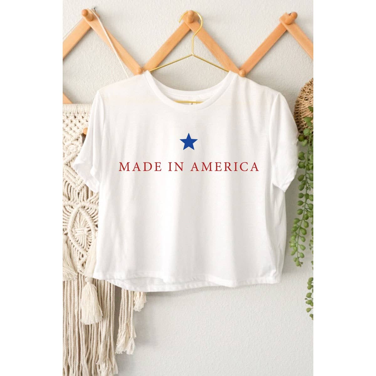 Made in America Cropped Tee