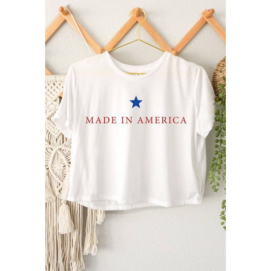 Made in America Cropped Tee
