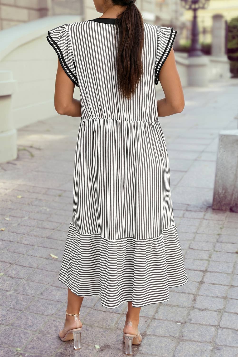 Timeless Stripe Midi Dress