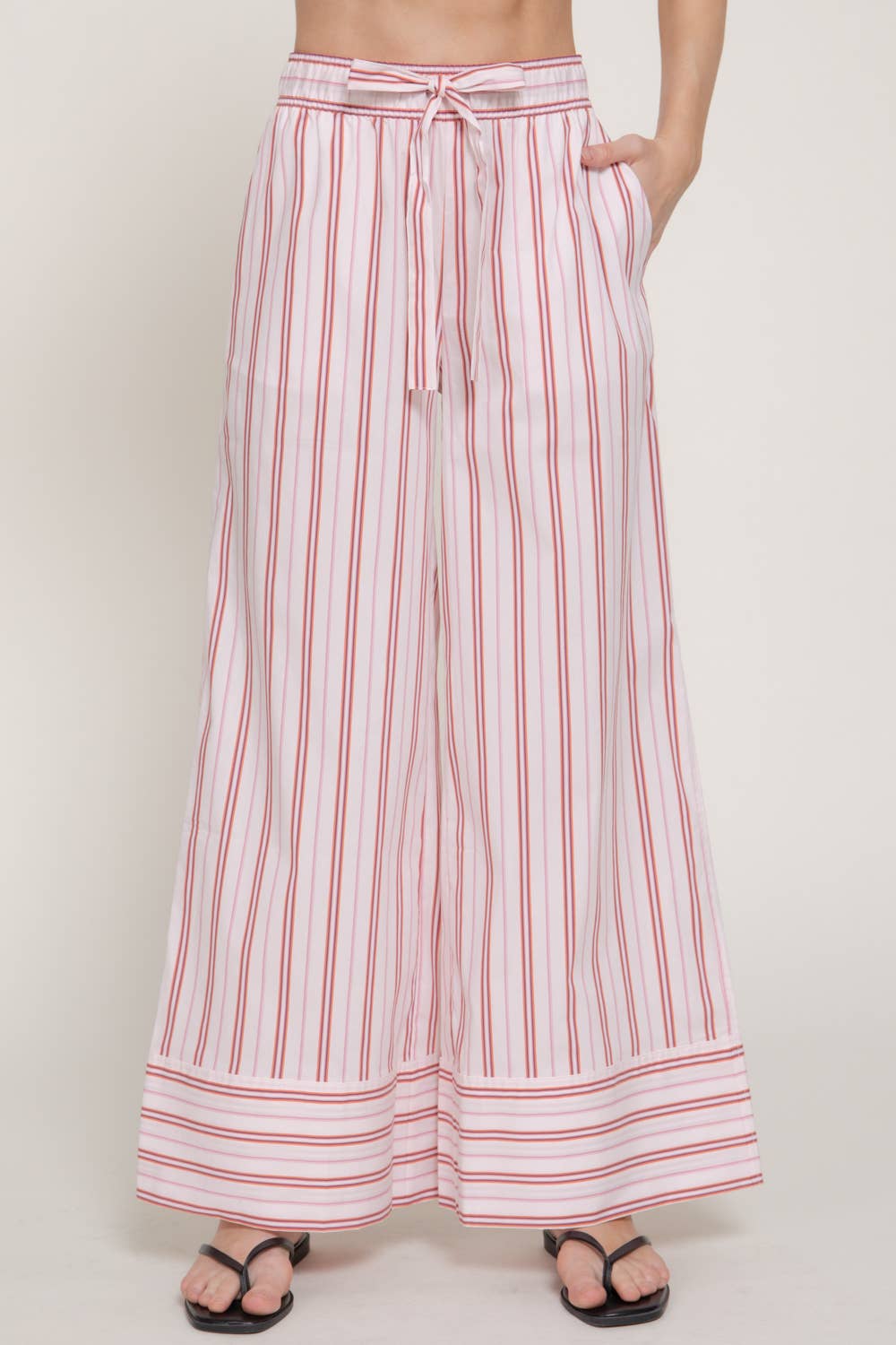 Striped Wide Leg Pants
