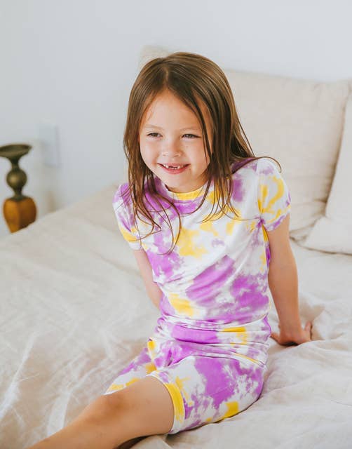 The Best PJs- Purple Tie Dye