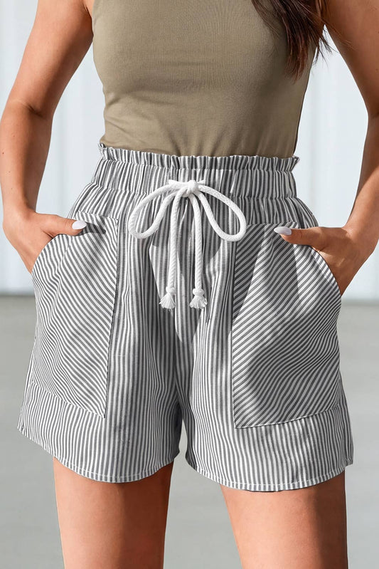 Harbor Stripe Paperbag Shorts