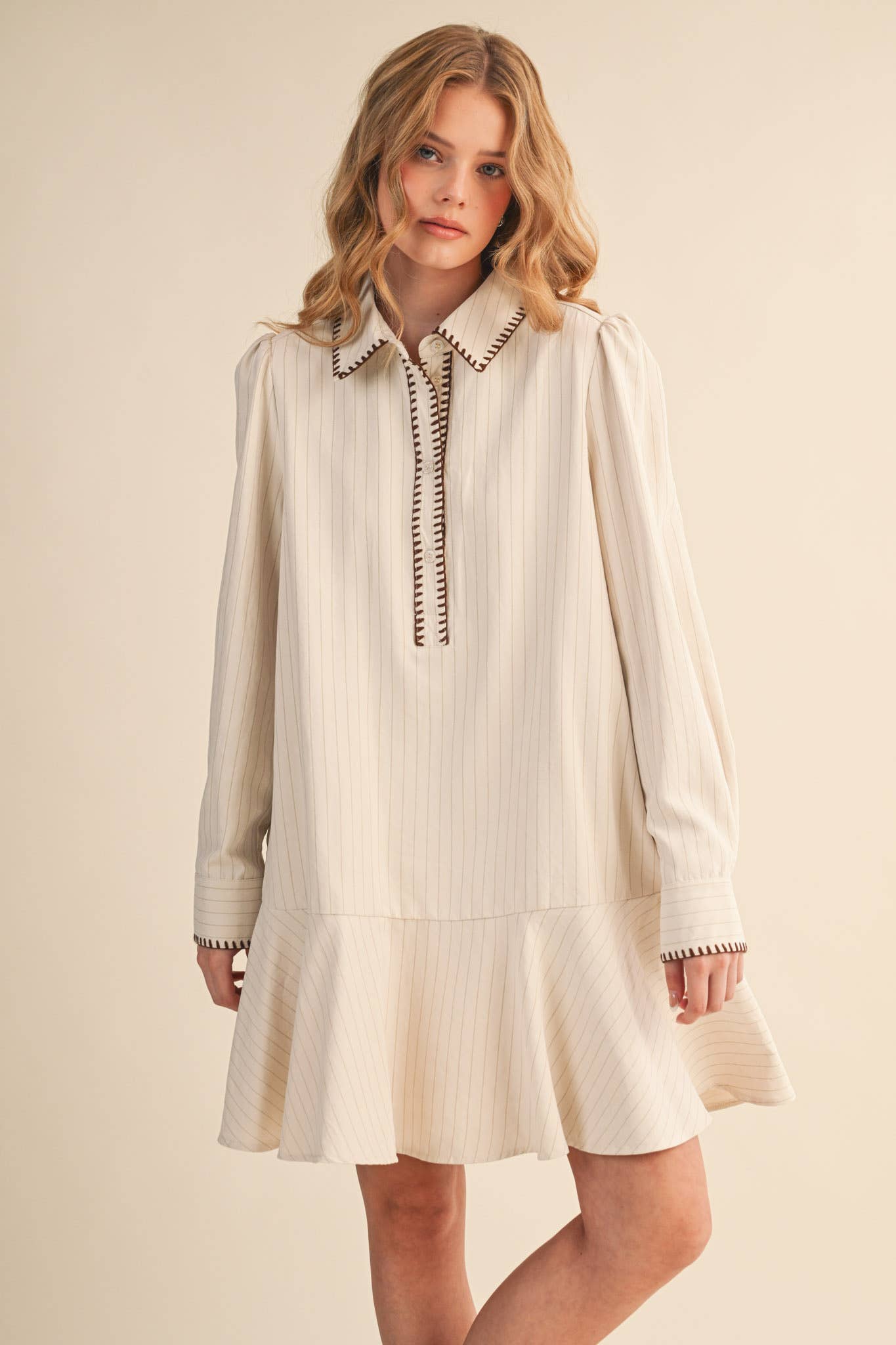 Striped Button Down Dress