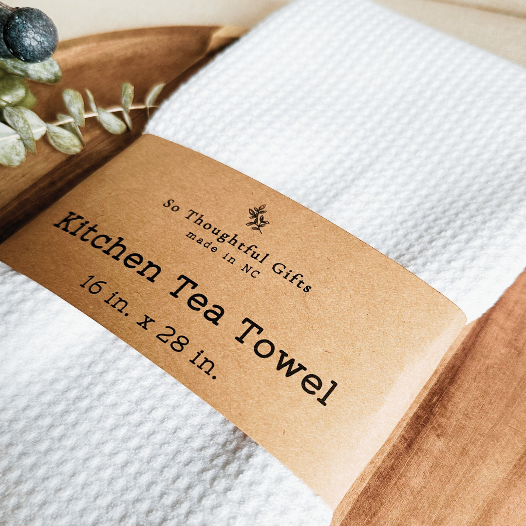 Custom Vintage Stamp Local Dish Towel | Kitchen Towel