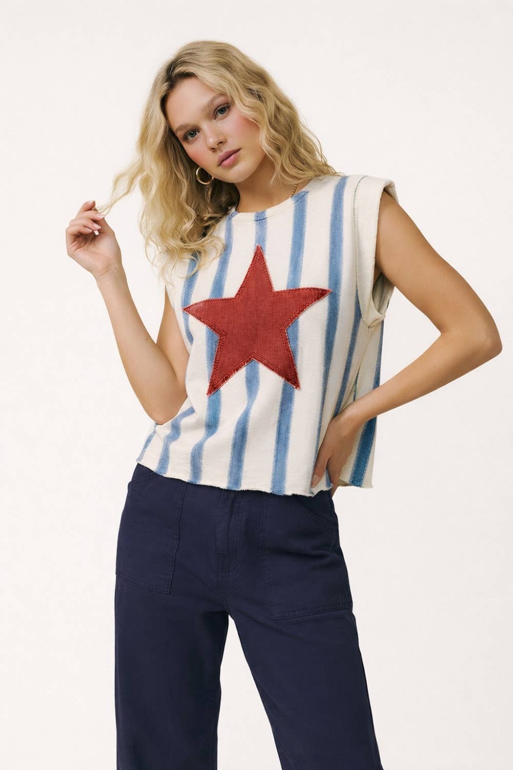 Star Spangled Style Sleeveless Top