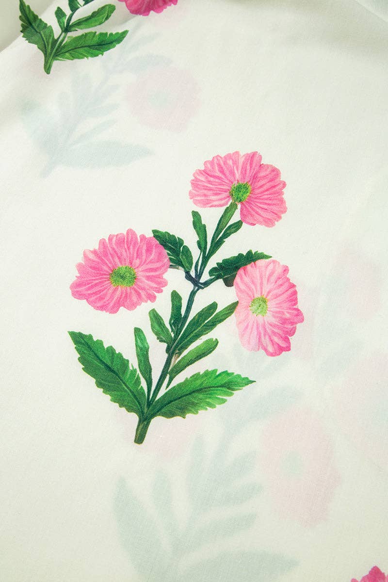 Floral Embroidered Babydoll Dress