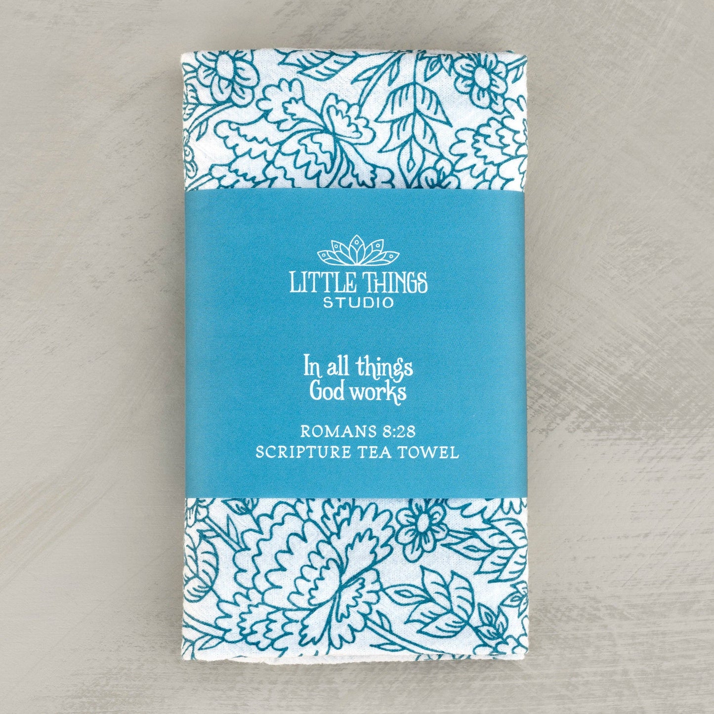 In All Things Scripture Tea Towel